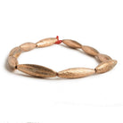 20x5mm Copper Brushed Marquise 8 inch 10 pcs - Beadsofcambay.com