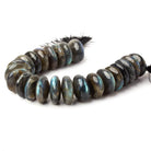 21-22mm Labradorite Plain Mega Rondelle Beads 8 inch 22 pieces A - Beadsofcambay.com