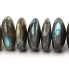 21-22mm Labradorite Plain Mega Rondelle Beads 8 inch 22 pieces A - Beadsofcambay.com