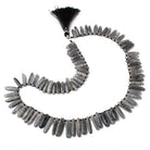 14x4-23x6mm Celestial Quartz top drilled elongated plain ovals 18 inch 80 beads AA - BeadsofCambay.com