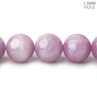 Beadsofcambay 12mm Kunzite plain round beads 16 inch 34 pieces 1.5mm Large Hole AAA View1