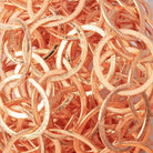 21mm and 23x21mm Copper Brushed Round & Oval Link Chain - Beadsofcambay.com