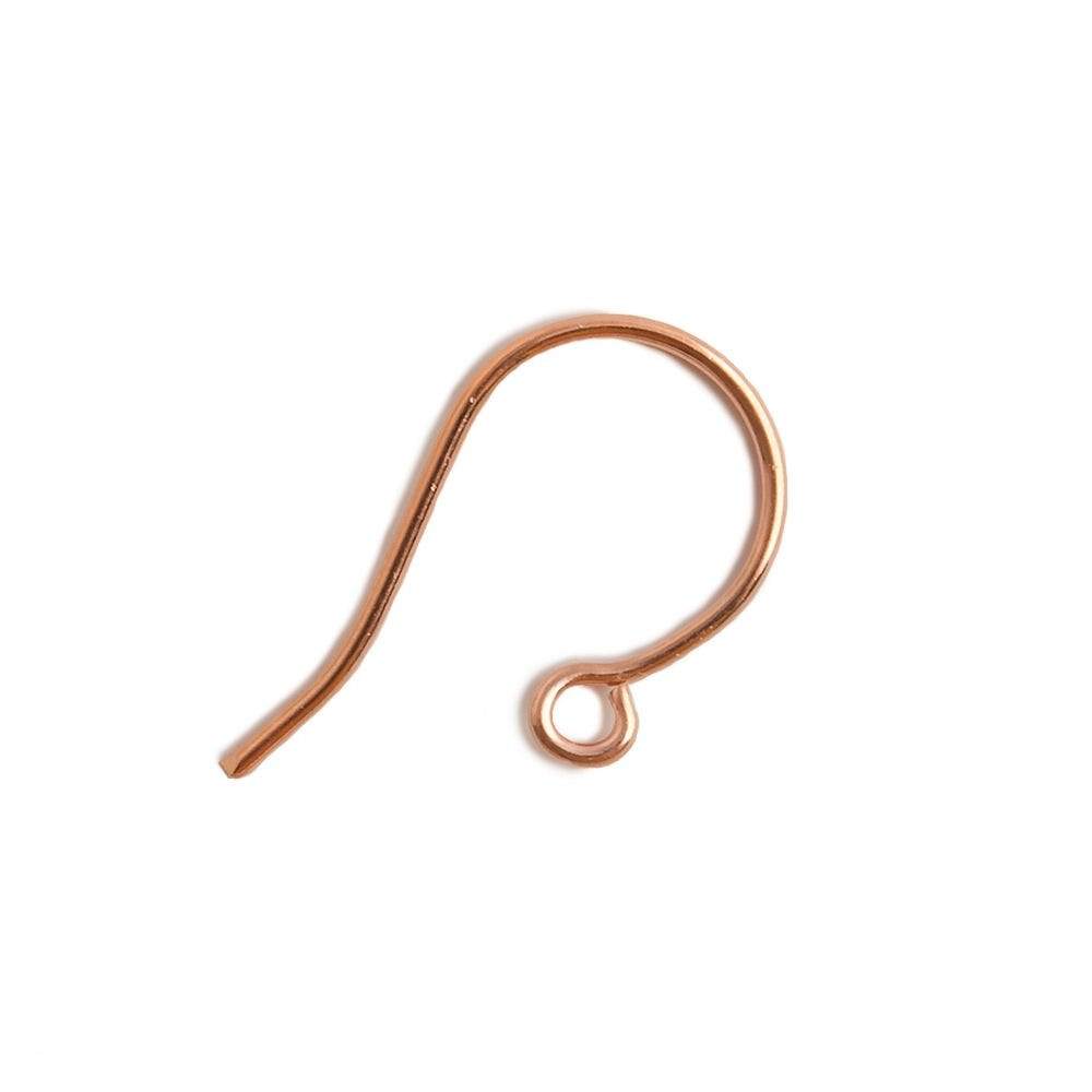 21x10mm Copper Loop Earwire 50 pieces - Beadsofcambay.com