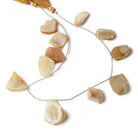 21x12-28x23mm Sandy Blonde Agate Drusy Freeform Beads 11 pieces - Beadsofcambay.com