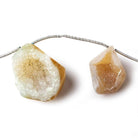 21x12-28x23mm Sandy Blonde Agate Drusy Freeform Beads 11 pieces - Beadsofcambay.com