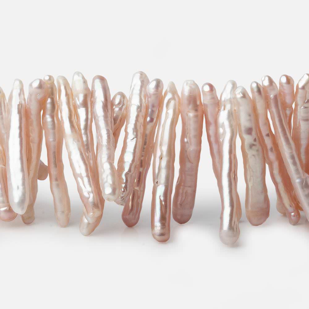 21x4-31x4mm TriColor Top Drilled Biwa Freshwater Pearls 16 inch 115 pieces A - Beadsofcambay.com