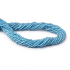 2.2mm Aquamarine Micro Faceted Rounds 12.5 inch 156 Beads - Beadsofcambay.com