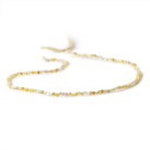 2.2mm Golden Mother of Pearl Shell Micro Faceted Rounds 12.5 inch 150 Beads - Beadsofcambay.com
