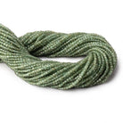 2.2mm Green Apatite Micro Faceted Cube Beads 12.5 inch 138 pieces - Beadsofcambay.com