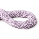 2.2mm Kunzite Micro Faceted Round Beads 12.25 inch 166 pieces - Beadsofcambay.com
