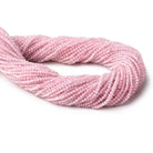 2.2mm Morganite Micro Faceted Round Beads 12.5 inch 160 pieces - Beadsofcambay.com