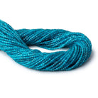 2.2mm Neon Blue Apatite Micro Faceted Cube Beads 12.5 inch 138 pieces - Beadsofcambay.com