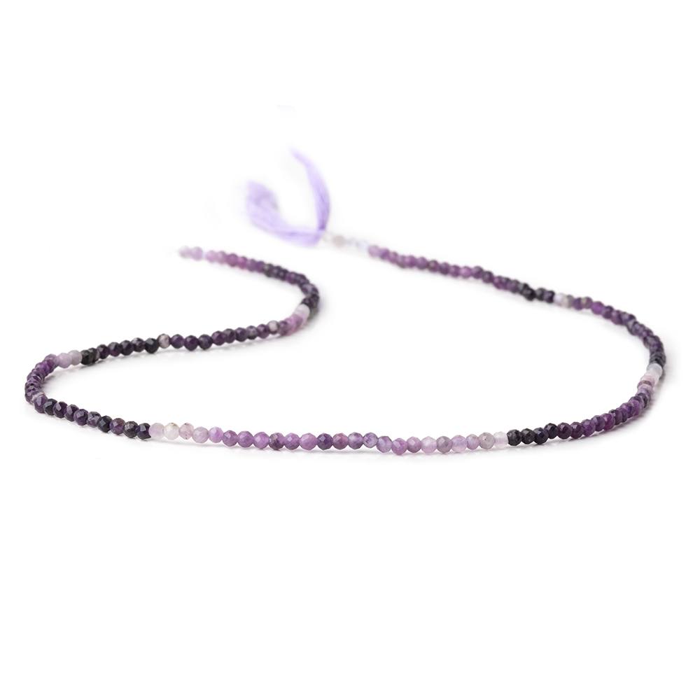 2.2mm Sugilite Micro Faceted Round Beads 12.25 inch 158 pieces AA - Beadsofcambay.com