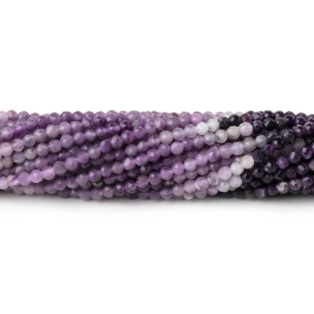 2.2mm Sugilite Micro Faceted Round Beads 12.25 inch 158 pieces AA - Beadsofcambay.com