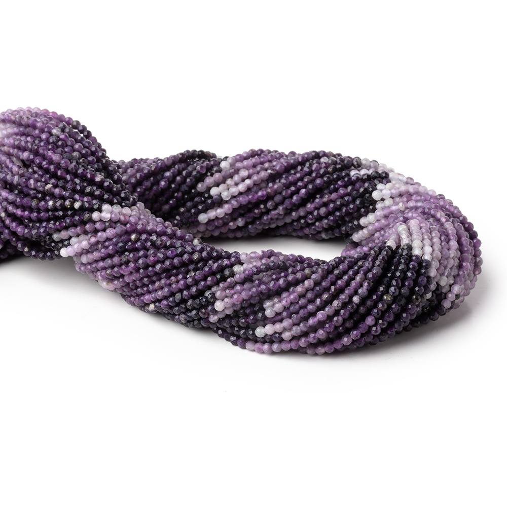 2.2mm Sugilite Micro Faceted Round Beads 12.25 inch 158 pieces AA - Beadsofcambay.com