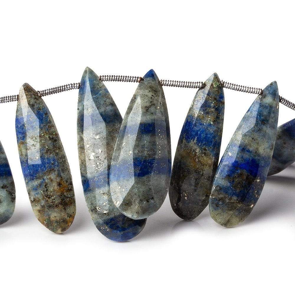 22x10-32x11mm Lapis Lazuli Faceted Pear Beads 7.75 inch 16 pieces - Beadsofcambay.com