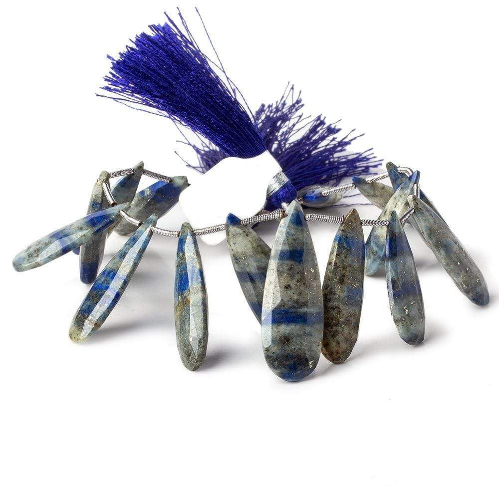 22x10-32x11mm Lapis Lazuli Faceted Pear Beads 7.75 inch 16 pieces - Beadsofcambay.com