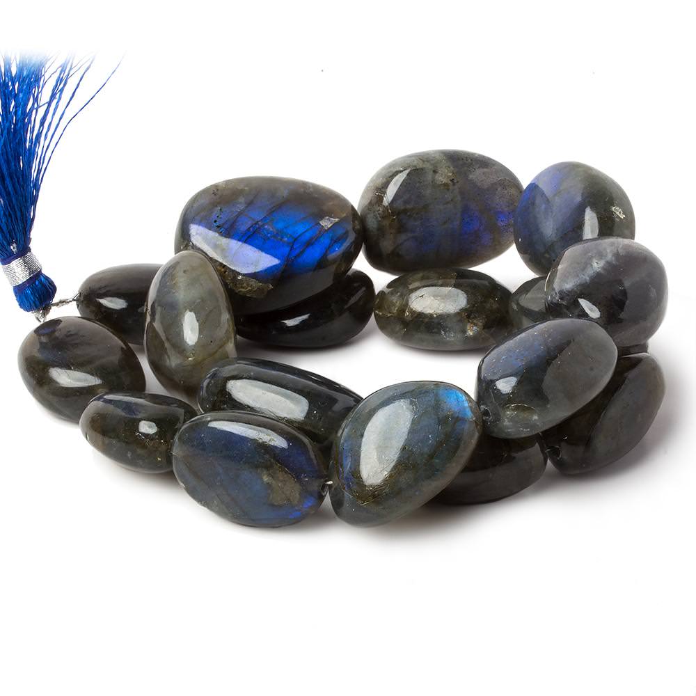 22x15-30x24mm Labradorite Plain Nugget beads 16 inch 17 pieces - Beadsofcambay.com