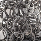 22x17mm Black Gold plated Brushed Oval Link Chain by the foot - Beadsofcambay.com