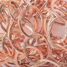 22x17mm Rose Gold plated Brushed Oval Link Chain by the foot - Beadsofcambay.com