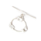 22x25mm Sterling Silver Butterfly Oval Toggle Finding 1 per - Beadsofcambay.com