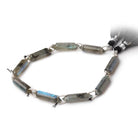 22x6mm Labradorite Double Terminated Point with Double Drill Holes 7 inch 8 Beads - Beadsofcambay.com