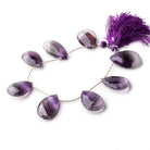 23-28mm Cape Amethyst Faceted Pear Beads 8 inch 8 pieces - Beadsofcambay.com