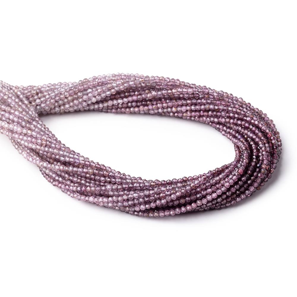 2.3mm Ombré Purple Spinel Micro Faceted Round Beads 14.5 inch 168 pieces - Beadsofcambay.com