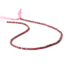 2.3mm Rhodolite Garnet Micro Faceted Cube Beads 12.5 inch 138 pieces - Beadsofcambay.com
