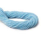 2.3mm Sky Blue Topaz Micro Faceted Round Beads 12.5 inch 144 pieces - Beadsofcambay.com