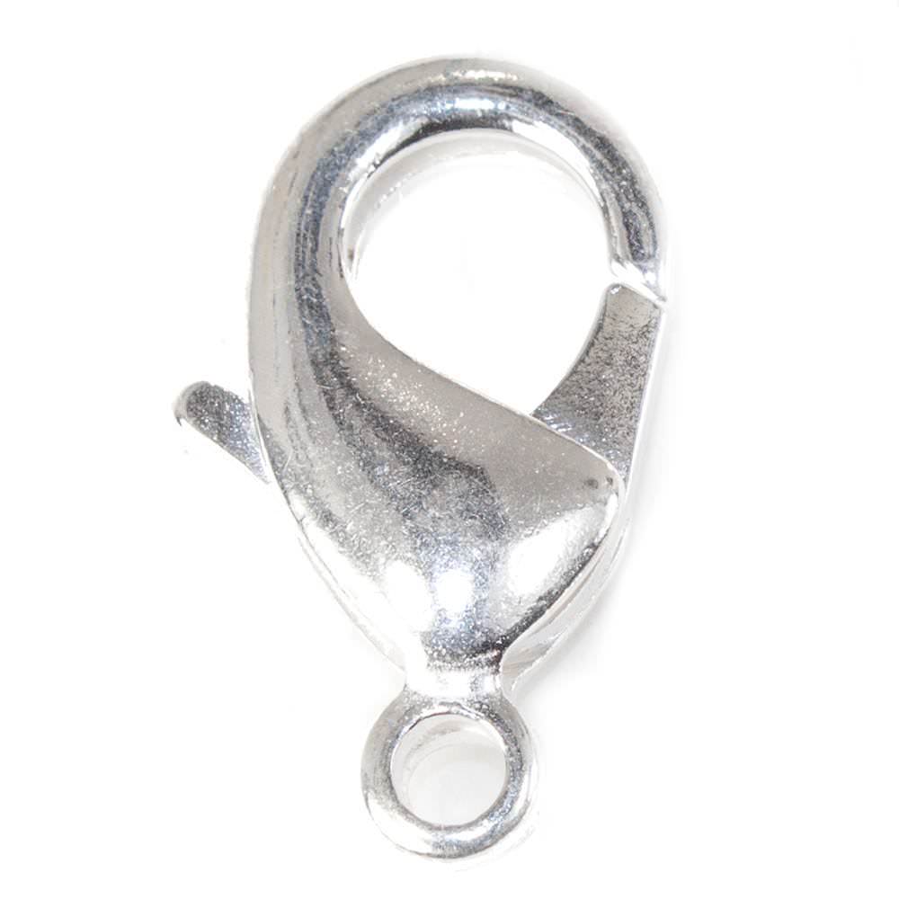 23mm Sterling Silver plated Lobster Clasp Set of 4 - Beadsofcambay.com