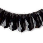 23x10-27x11mm Black Onyx Faceted Fancy Shape Collar 40 Beads AA - Beadsofcambay.com