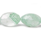 23x16-33x23mm Rare Phantom Quartz faceted nuggets and 14kt Gold Clasp AA - Beadsofcambay.com