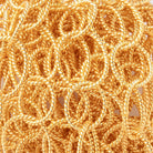 23x18mm & 16mm 22kt Gold Plated Twisted Satin Oval & Round Link Chain - Beadsofcambay.com