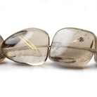 23x21-30x18mm Rutilated Quartz plain nugget beads 14 inch 20 pieces AA - Beadsofcambay.com
