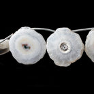 23x24-26x20mm Solar Quartz top drilled Natural Slice Beads 8 inch 8 pieces - Beadsofcambay.com