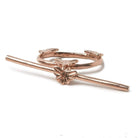23x24mm Rose Gold plated Silver Oval Butterfly Toggle 1 pcs - Beadsofcambay.com