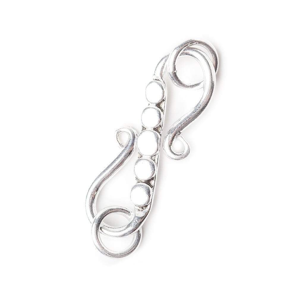 23x7mm Antiqued Sterling Silver S-Hook 1 Finding - Beadsofcambay.com