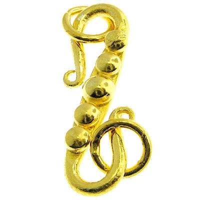 23x7mm Vermeil S-Hook Finding 1 piece * DISCONTINUED* - Beadsofcambay.com
