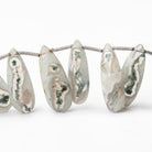 23x8-25x10mm Peacock Solar Quartz Faceted Pear Beads 8 inch 19 pieces - Beadsofcambay.com
