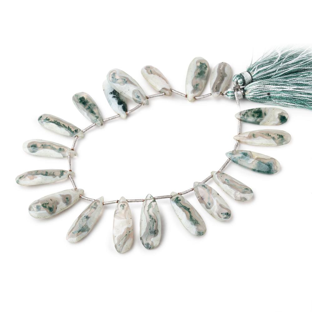 23x8-25x10mm Peacock Solar Quartz Faceted Pear Beads 8 inch 19 pieces - Beadsofcambay.com