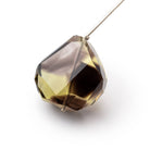24-26mm Bi-Color Quartz Faceted Nugget 1 Focal Bead - Beadsofcambay.com