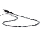 2.4mm Hematite Micro Faceted Heshi 12.5 inch 250 Beads AA - Beadsofcambay.com