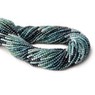 2.4mm Indicolite Tourmaline Micro Faceted Round Beads 12.5 inch 146 pieces AAA - Beadsofcambay.com
