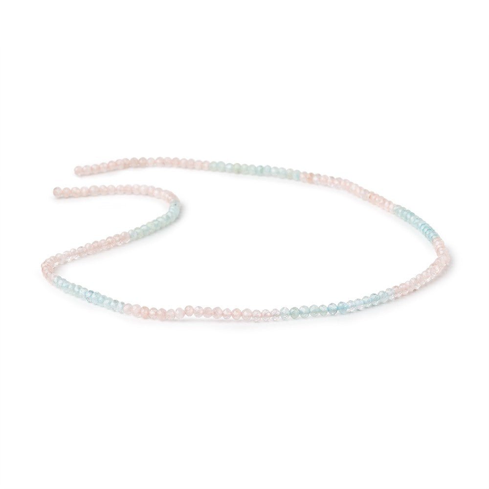 2.4mm Multi Beryl Micro Faceted Rondelle Beads 12.5 inch 164 pieces - Beadsofcambay.com