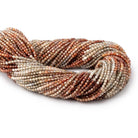 2.4mm Multi Color Zircon Micro Faceted Round Beads 12.5 inch 142 pieces AA - Beadsofcambay.com