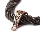 24x10mm Copper Bail Art Deco Design Set of 2 - Beadsofcambay.com