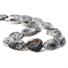 24x17-28x25mm Multi Color Occo Agate Drusy slice beads 17 inch 16 pieces - Beadsofcambay.com