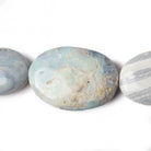 24x17-33x21mm Australian Blue Grey Opal Plain Oval Beads 19 inch 19 pieces - Beadsofcambay.com