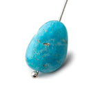 24x18x9mm Hemimorphite plain nugget focal bead 1 piece - Beadsofcambay.com